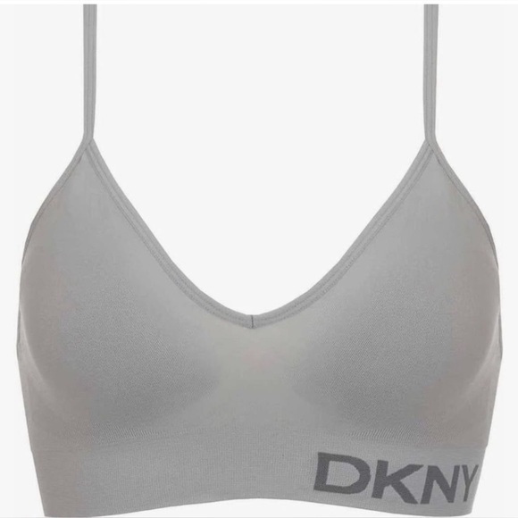 Dkny Other - DKNY bra Logo bralette gray Large stretchy adjustable